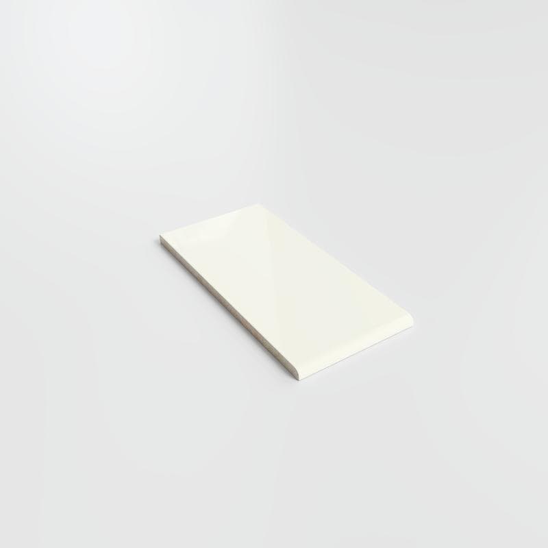 Color Collection Bright Biscuit 3x6 Single Bullnose (Short Side 3") - Image 2