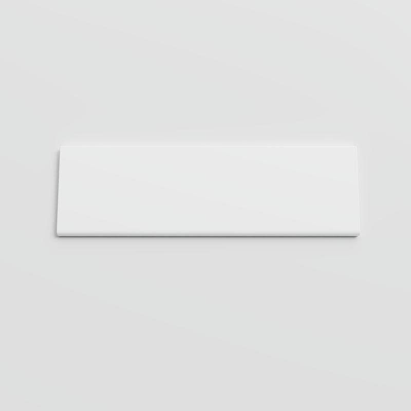 Color Collection Bright White Ice 3x10 Single Bullnose - Image 1