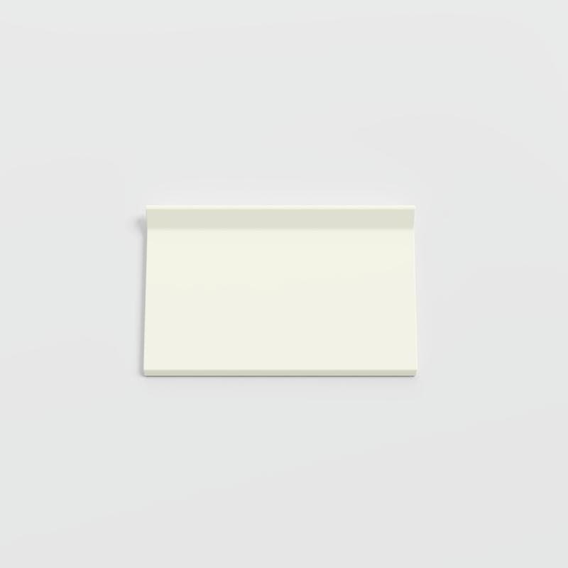 Color Collection Bright Biscuit 3 3/4 x 6 Cove - Flat Top - Image 1