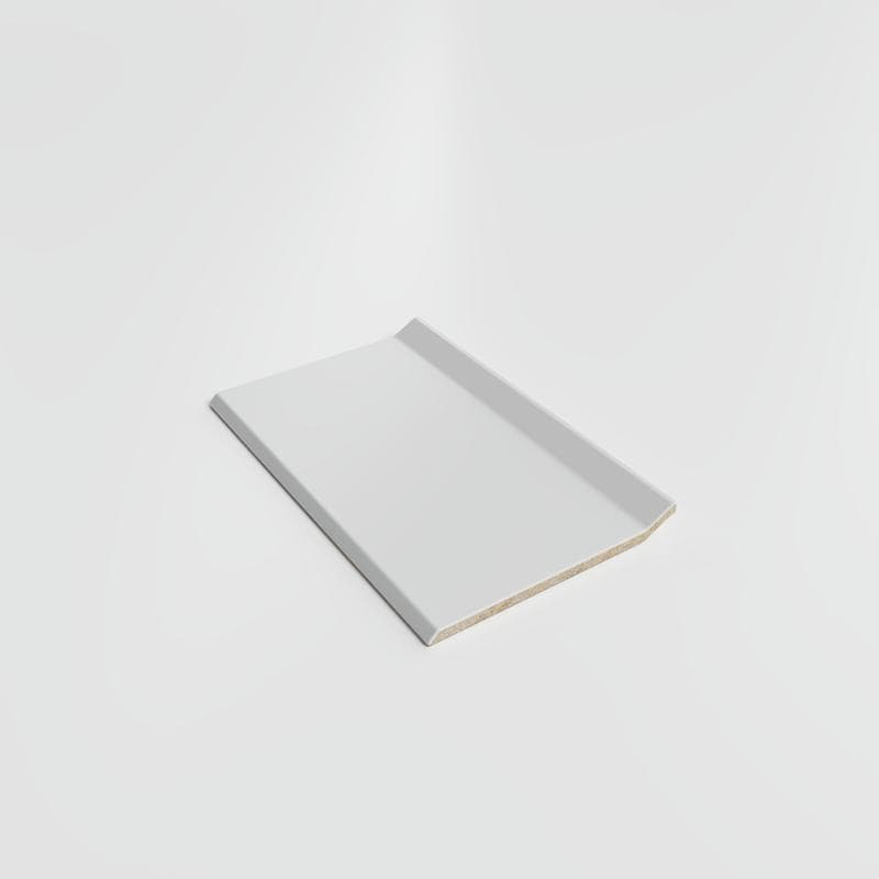 Color Collection Matte Tender Gray 3 3/4 x 6 Cove - Flat Top - Image 2