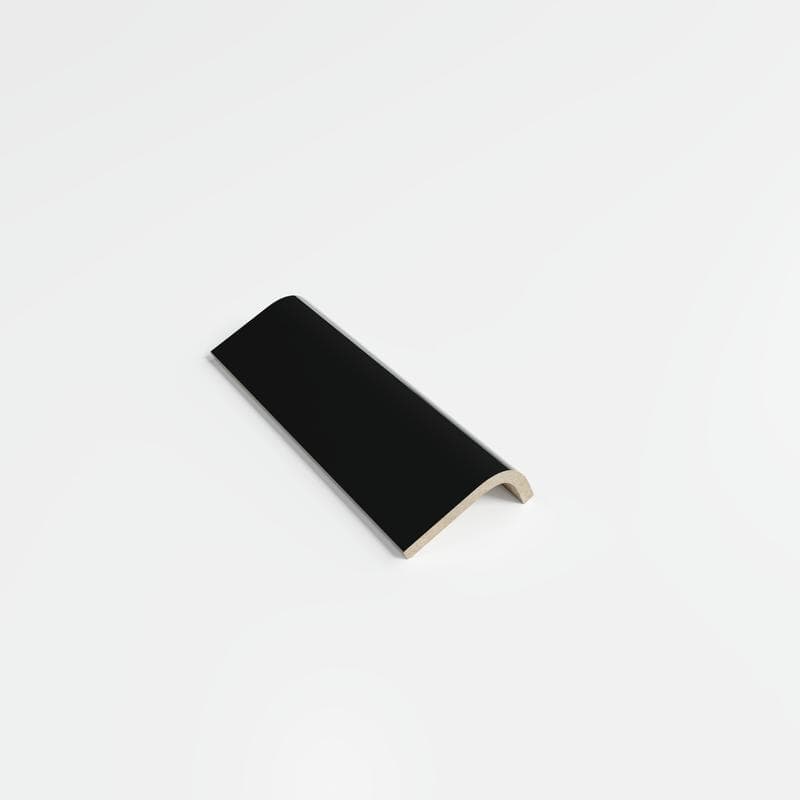 Color Collection Bright Black 2x6 RAD Bullnose - Image 2