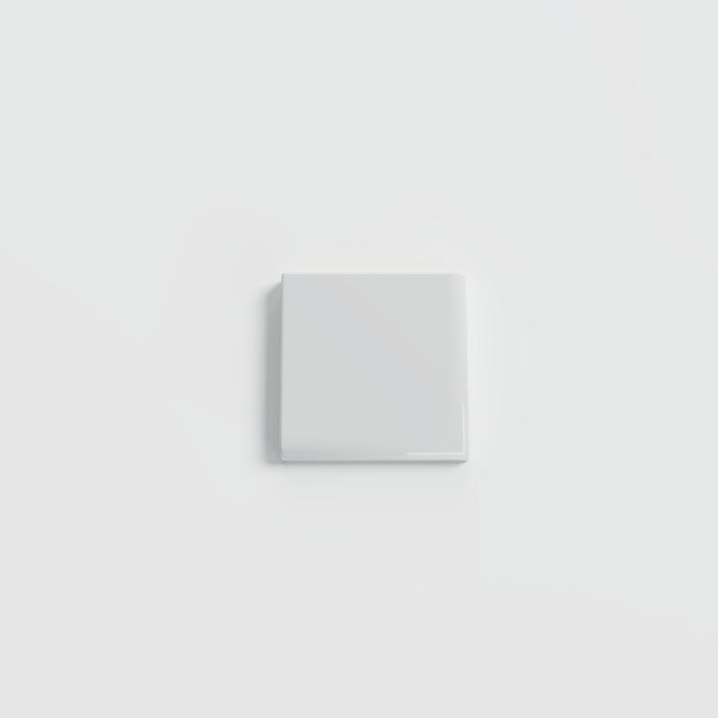 Color Collection Bright Tender Gray 2x2 Single Bullnose Corner - Image 1
