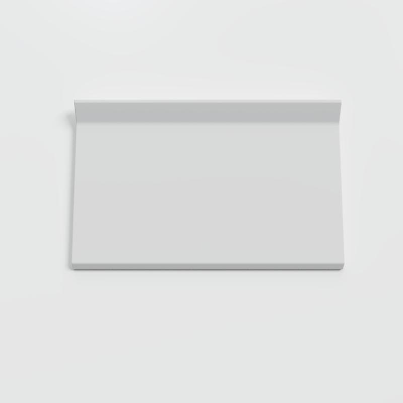Color Collection Matte Tender Gray 4x6 Cove - Round Top - Image 1
