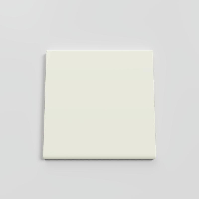 Color Collection Bright Biscuit 6x6 Single Bullnose - Image 1