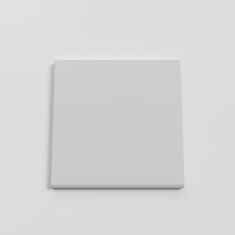 Color Collection Matte Tender Gray 6x6 Single Bullnose - Image 1