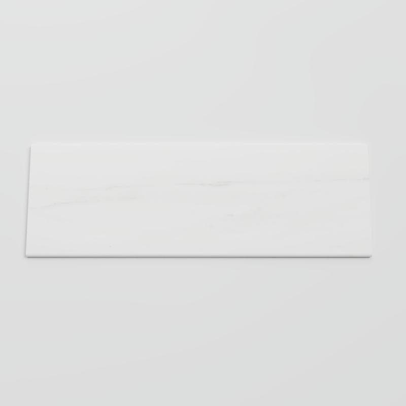 Lassa White MG 3x12 Irregular Bullnose - Image 1