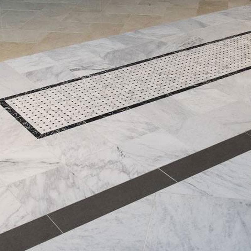 MSI Arabescato Carrara Basketweave Mosaic - Image 3