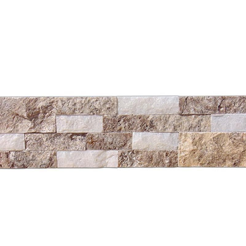 Crystal Silver White Split Face 6x24 Ledger Panel Flats - Image 3