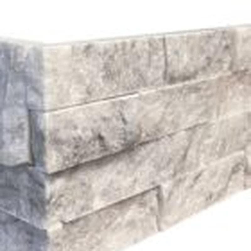 White Carrera Splitface Split Face 6x24 Ledger Panel Flats - Image 2