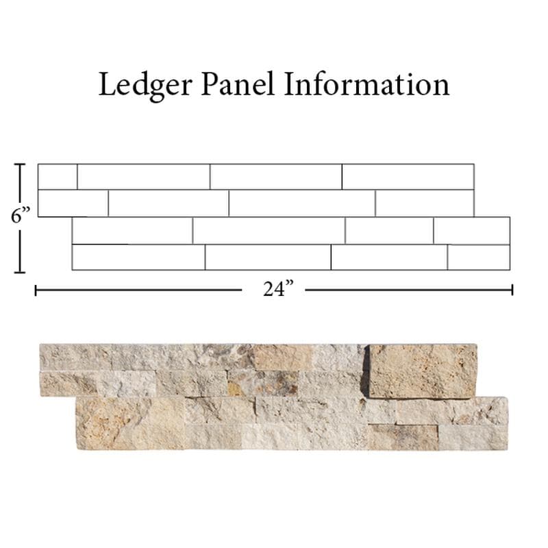 River Split Face 6x24 Ledger Panel Flats - Image 9