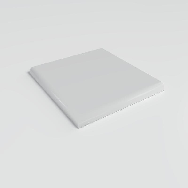 Color Collection Matte Tender Gray 4-1/4 x 4-1/4 Single Bullnose Corner - Image 2