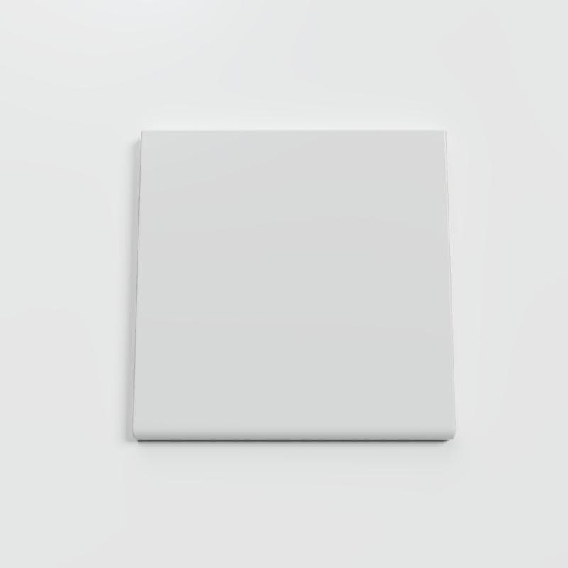Color Collection Matte Tender Gray 4-1/4 x 4-1/4 Single Bullnose - Image 1