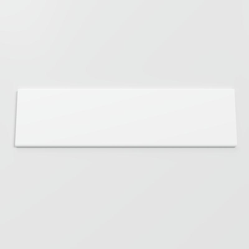 Color Collection Bright White Ice 4-1/4 x 16 Single Bullnose - Image 1