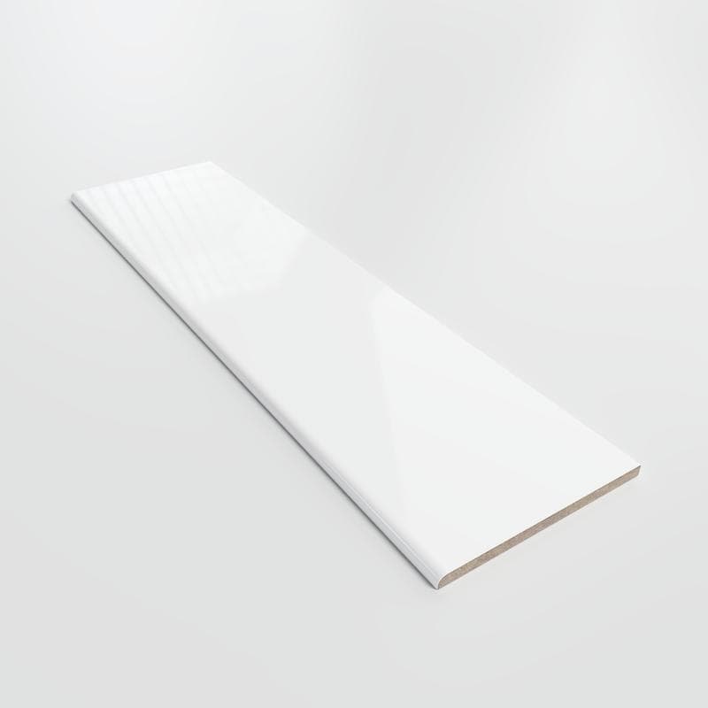 Color Collection Bright White Ice 4-1/4 x 16 Single Bullnose - Image 2