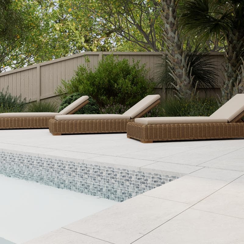 Aquabella Pinnacle Teton 1x2 Porcelain Mosaic 12"x12" Pool Tile - Image 5
