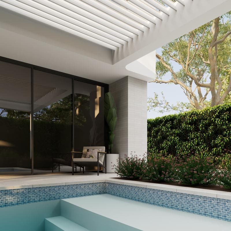 Aquabella Pinnacle Denali 1x2 Porcelain Mosaic 12"x12" Pool Tile - Image 7
