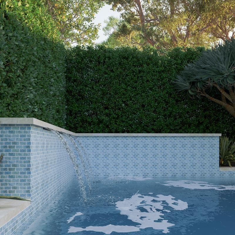 Aquabella Monticello Villanova 1x2 Porcelain Mosaic 12"x12" Pool Tile - Image 7