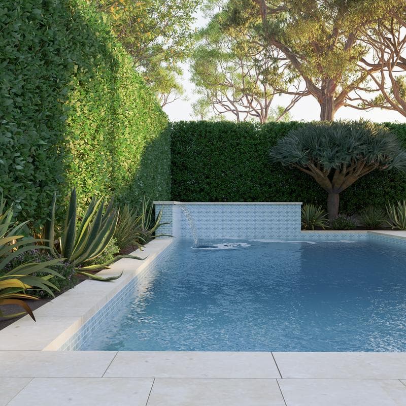 Aquabella Monticello Villanova 1x2 Porcelain Mosaic 12"x12" Pool Tile - Image 8