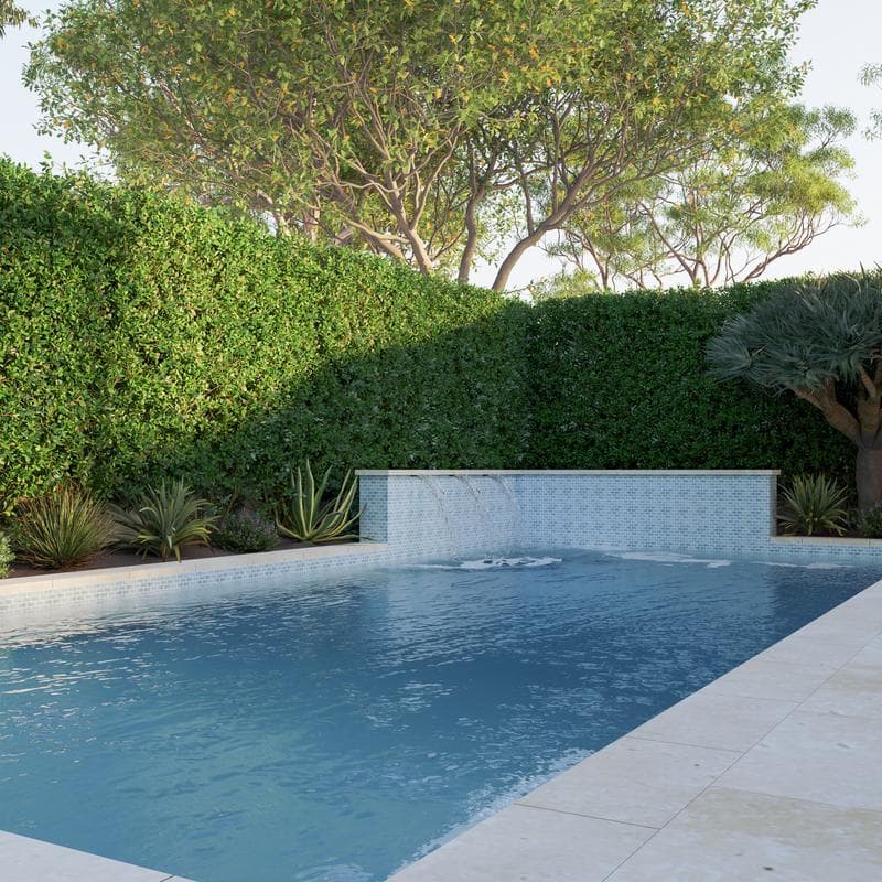 Aquabella Monticello Villanova 1x2 Porcelain Mosaic 12"x12" Pool Tile - Image 4