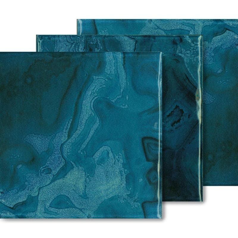 Aquabella Agate Larimar 6x6 Porcelain Bullnose Pool Tile - Image 2