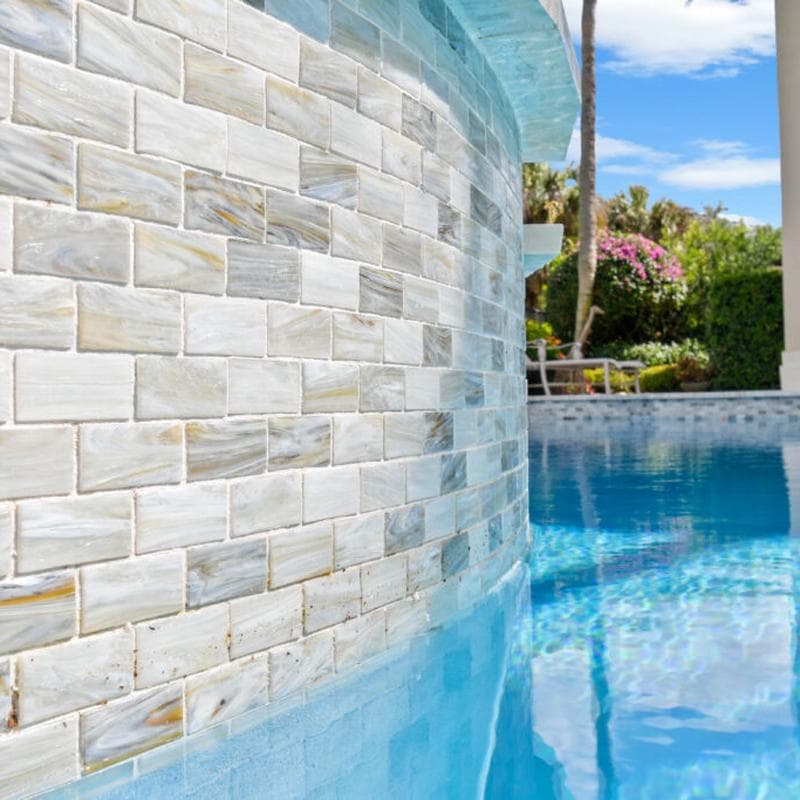 Aquabella North Seas Denmark 1x2 Glass Mosaic 12"x12" Pool Tile (NS-1220) - Image 7