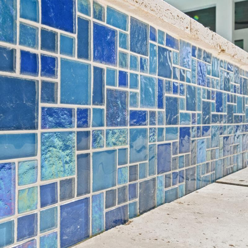 Aquabella Night Life Ballad Block Random Glass Mosaic 12"x12" Pool Tile (NL-831) - Image 6