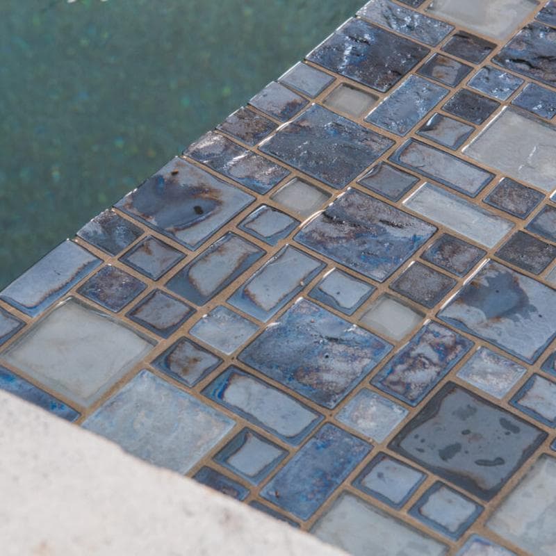 Aquabella Night Life Soul Block Random Glass Mosaic 12"x12" Pool Tile (NL-834) - Image 7
