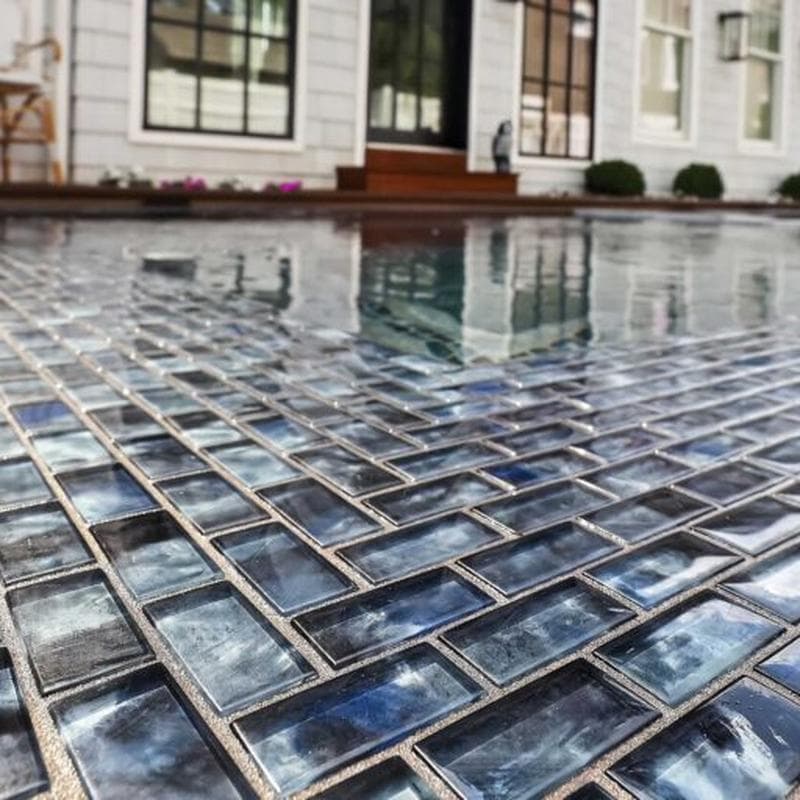 Aquabella Espania Granada 1x2 Glass Mosaic 12"x12" Pool Tile - Image 4