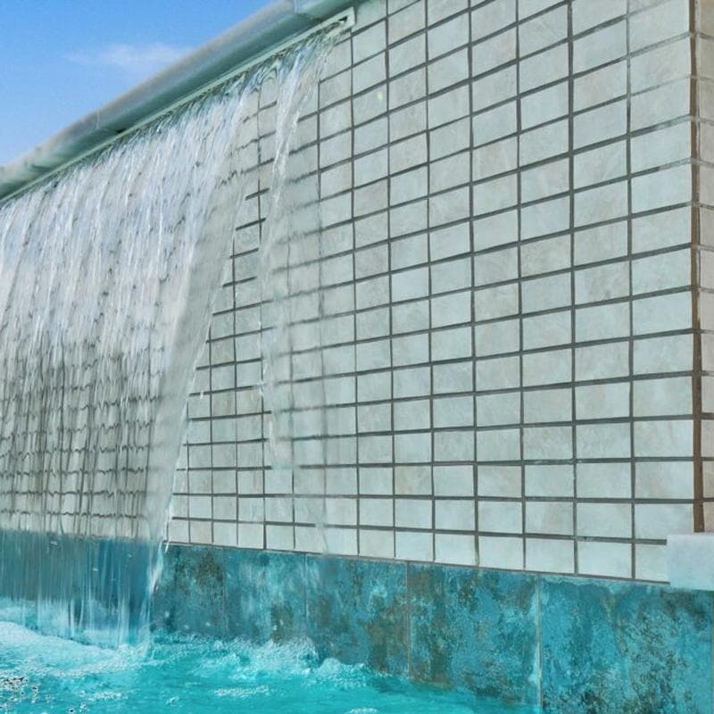 Aquabella Himalaya Everest 1x2 Porcelain Mosaic 12"x12" Pool Tile - Image 6