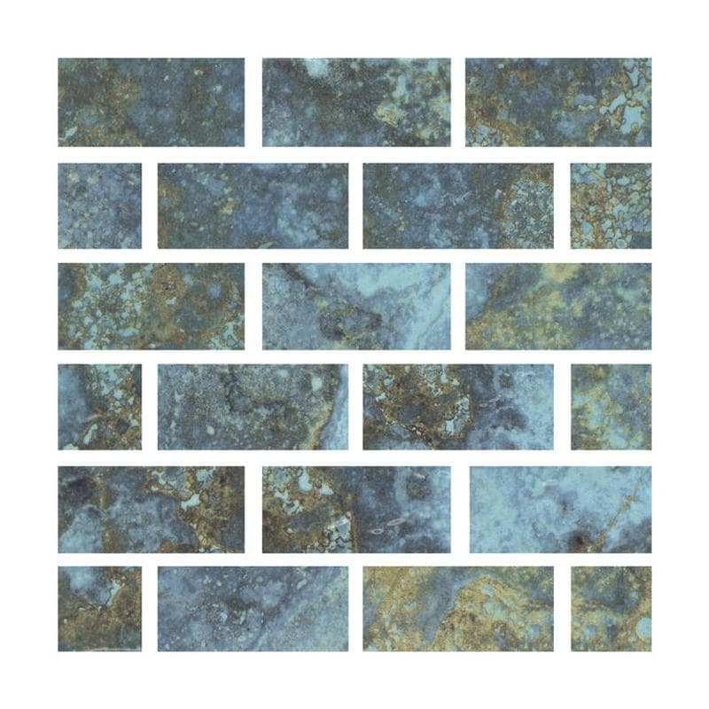 Aquabella Monticello Adriano 1x2 Porcelain Mosaic 12"x12" Pool Tile - Image 1