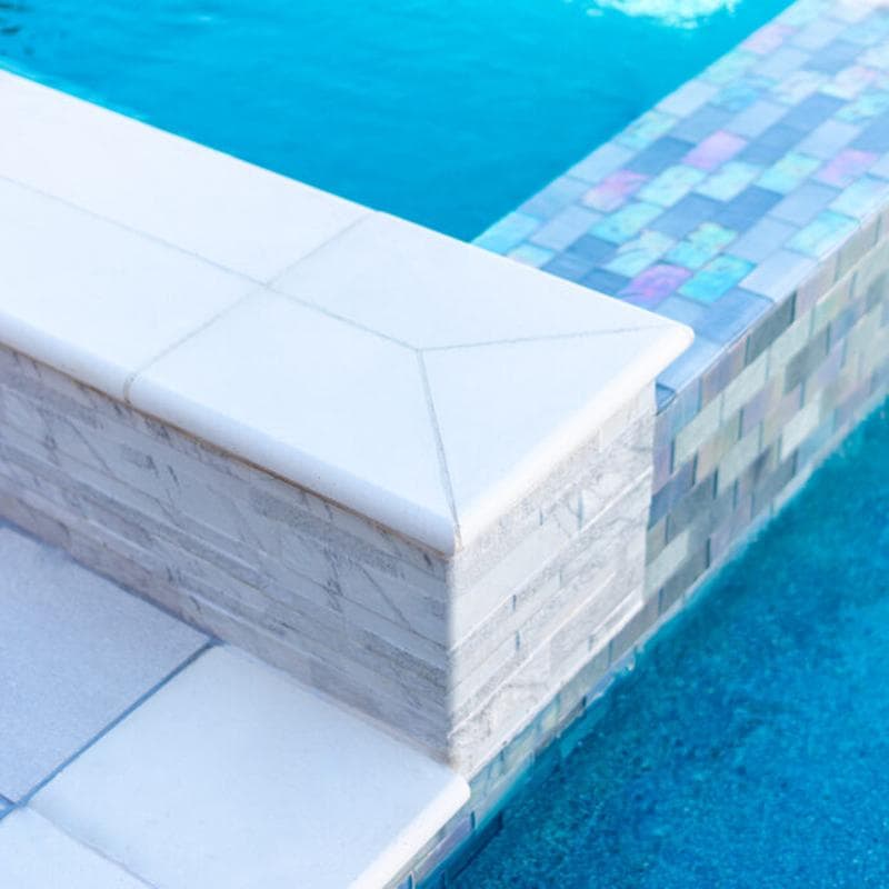 Aquabella Lunar Gibbous 2x4 Glass Mosaic 12"x12" Pool Tile - Image 10