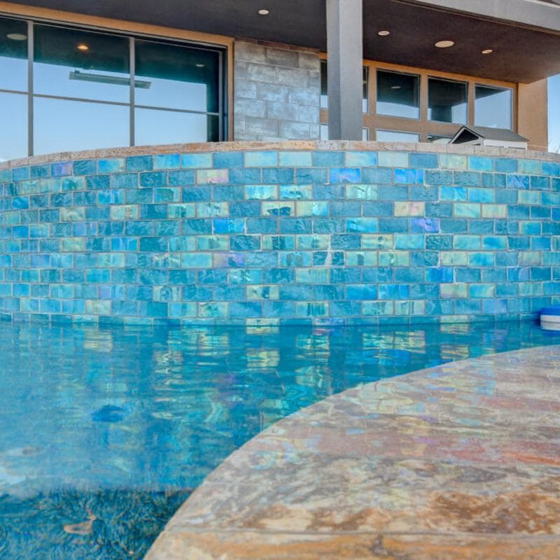 Aquabella Lunar Crescent 2x4 Glass Mosaic 12"x12" Pool Tile - Image 17