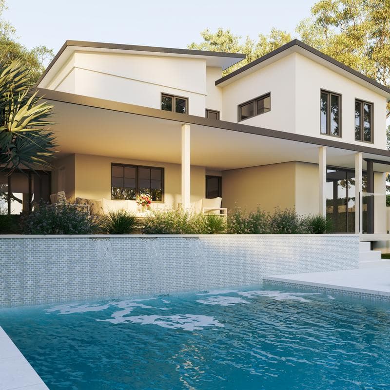 Aquabella Monticello Adriano 1x2 Porcelain Mosaic 12"x12" Pool Tile - Image 5