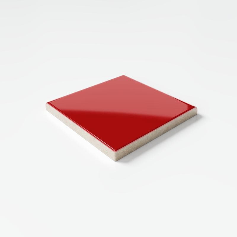 Color Collection Bright Red Pepper 3x3 Single Bullnose Corner - Image 3