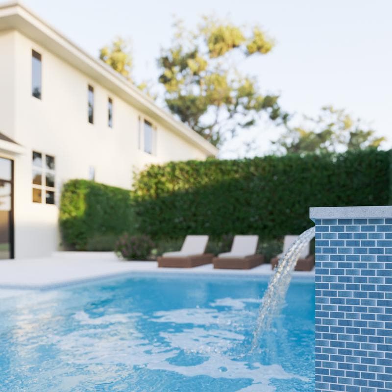Aquabella Beachfront Balboa 1x2 Porcelain Mosaic 12"x12" Pool Tile - Image 11