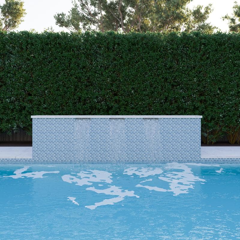 Aquabella Beachfront Balboa 1x2 Porcelain Mosaic 12"x12" Pool Tile - Image 2