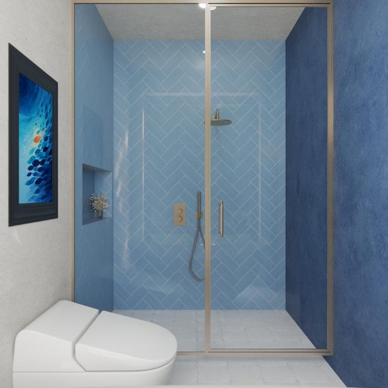 Maiolica Matte Blue Steel 4x10 - Image 2