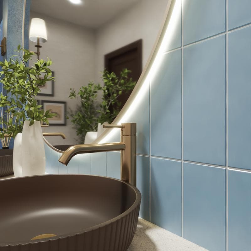 Maiolica Matte Blue Steel 4x10 - Image 10