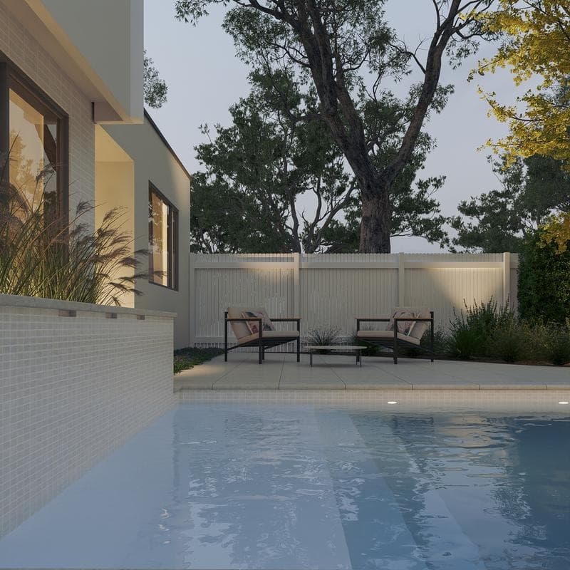 Aquabella Himalaya Everest 1x2 Porcelain Mosaic 12"x12" Pool Tile - Image 8