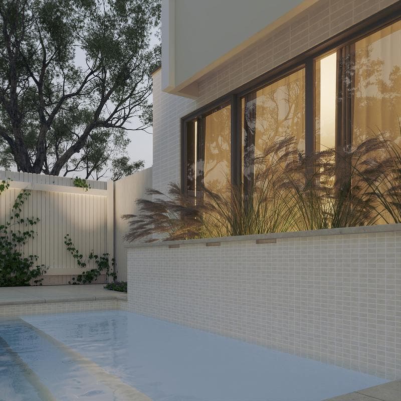 Aquabella Himalaya Everest 1x2 Porcelain Mosaic 12"x12" Pool Tile - Image 7