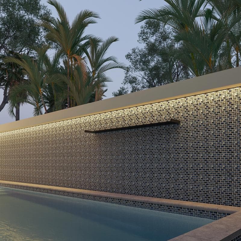 Aquabella Espania Granada 1x2 Glass Mosaic 12"x12" Pool Tile - Image 10